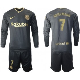 Jalkapallo Pelipaidat FC Barcelona Antoine Griezmann 7 Lasten Vieraspaita 2020-2021 Pitkähihainen